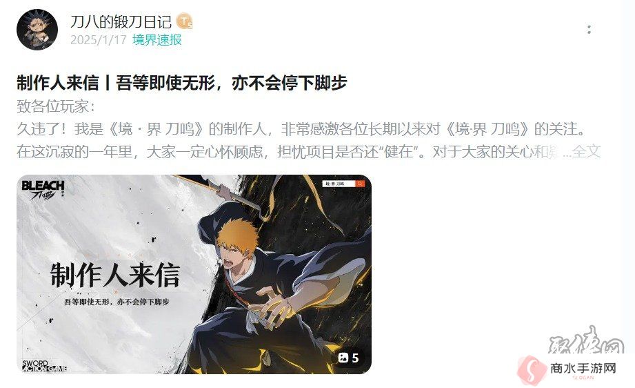 爷青回！《境·界 刀鸣》测试定档，我的斩魄刀已饥渴难耐了！